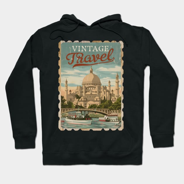 Sentimental Sojourn : Vintage Postcard Hoodie by CreationArt8